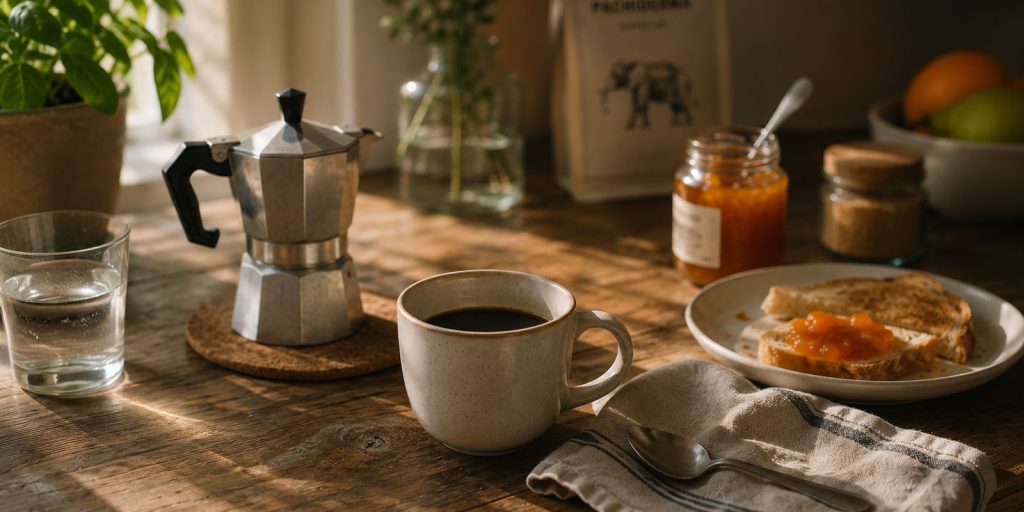 Il rito del caffè del mattino